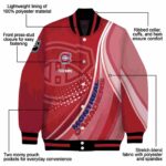 personalized montreal canadiens wave patterns red jacket best selling