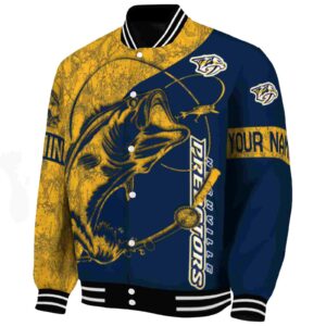 personalized nashville predators fishing rod blue jacket best selling