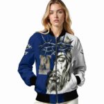 personalized navy midshipmen jesus tears blue white jacket best selling