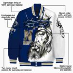 personalized navy midshipmen jesus tears blue white jacket best selling
