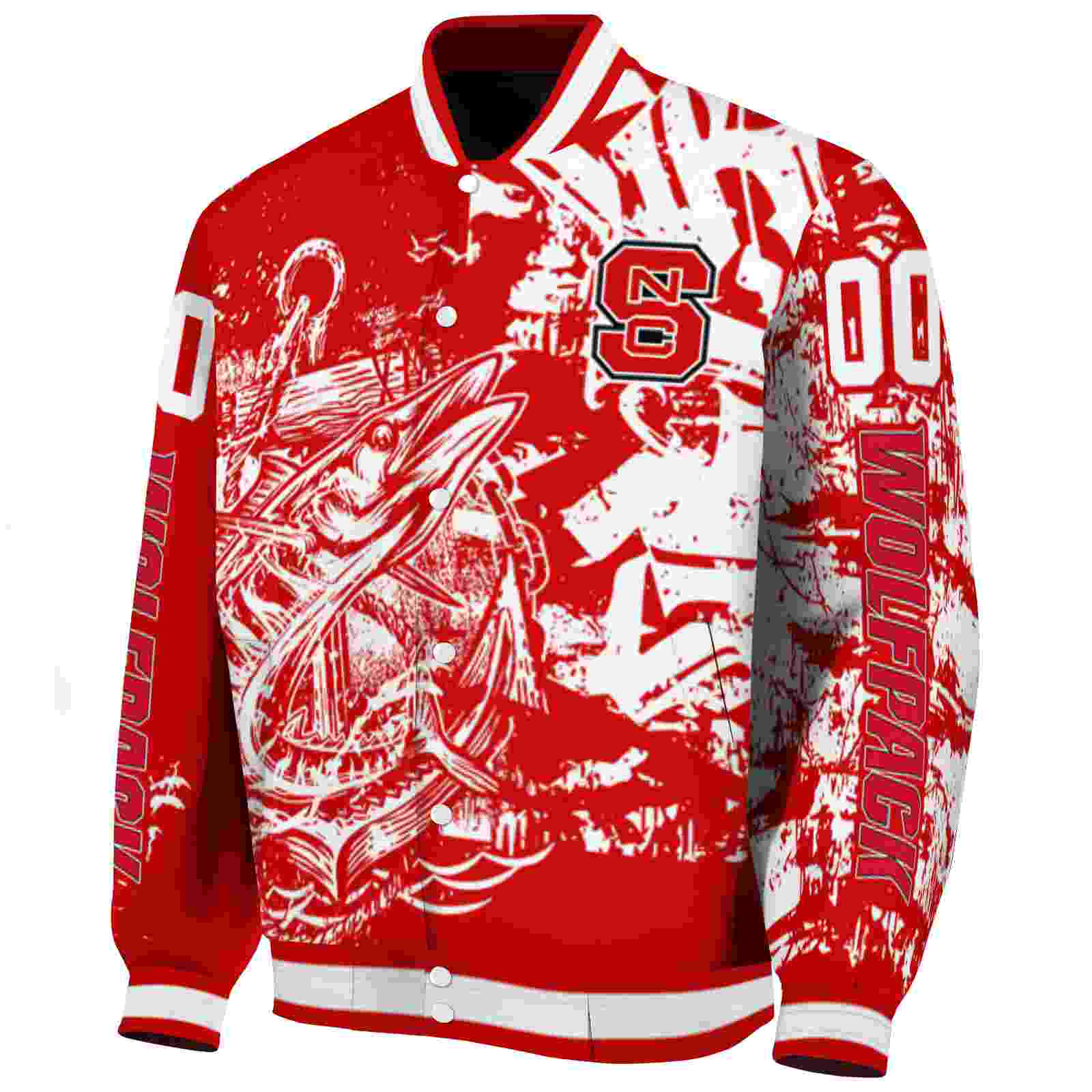 personalized nc state wolfpack fishing art red jacket best selling personalized nc state wolfpack fishing art red jacket best selling