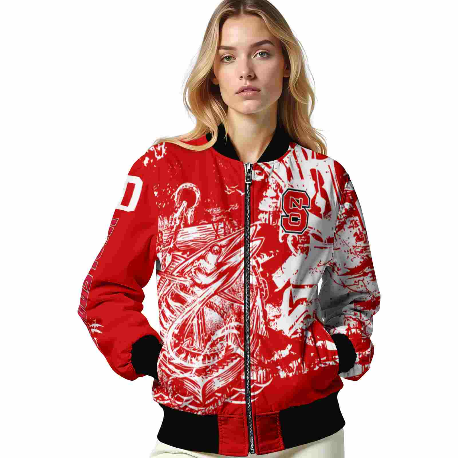 personalized nc state wolfpack fishing art red jacket latest model personalized nc state wolfpack fishing art red jacket latest model