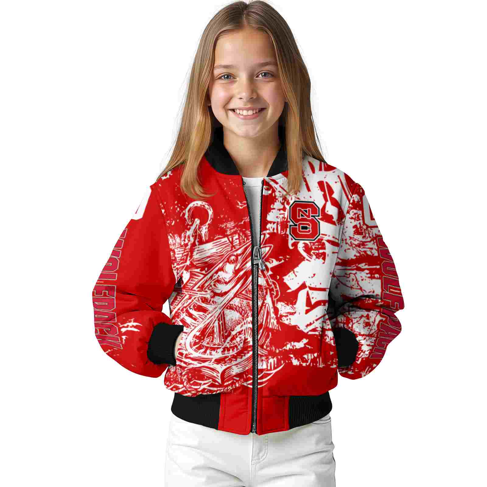 personalized nc state wolfpack fishing art red jacket top rated personalized nc state wolfpack fishing art red jacket top rated