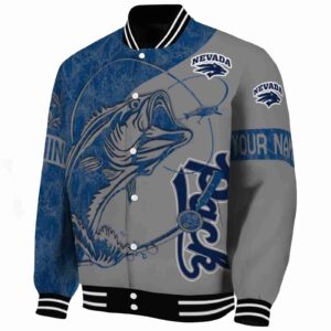 personalized nevada wolf pack fishing rod grey jacket best selling
