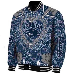 personalized nevada wolf pack heart explosion blue jacket best selling