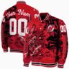 personalized new jersey devils fishing art red jacket fashion forward