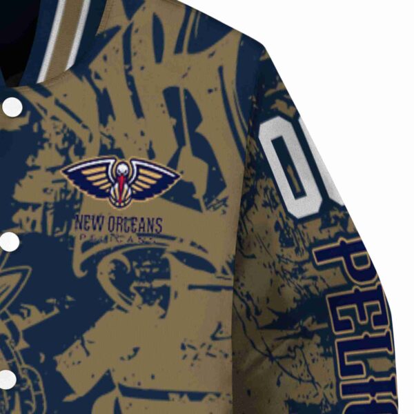personalized new orleans pelicans fishing art navy jacket premium grade