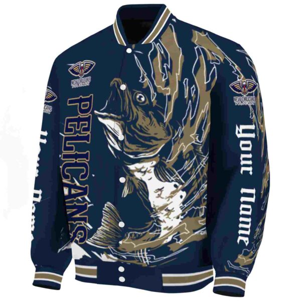personalized new orleans pelicans fishing passion navy white jacket best selling