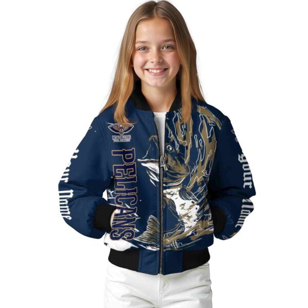 personalized new orleans pelicans fishing passion navy white jacket top rated