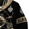 personalized new orleans saints fishing rod black jacket premium grade