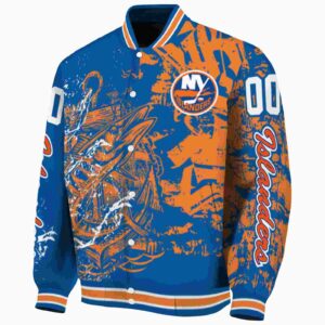 personalized new york islanders fishing art blue jacket best selling