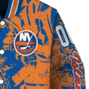 personalized new york islanders fishing art blue jacket premium grade