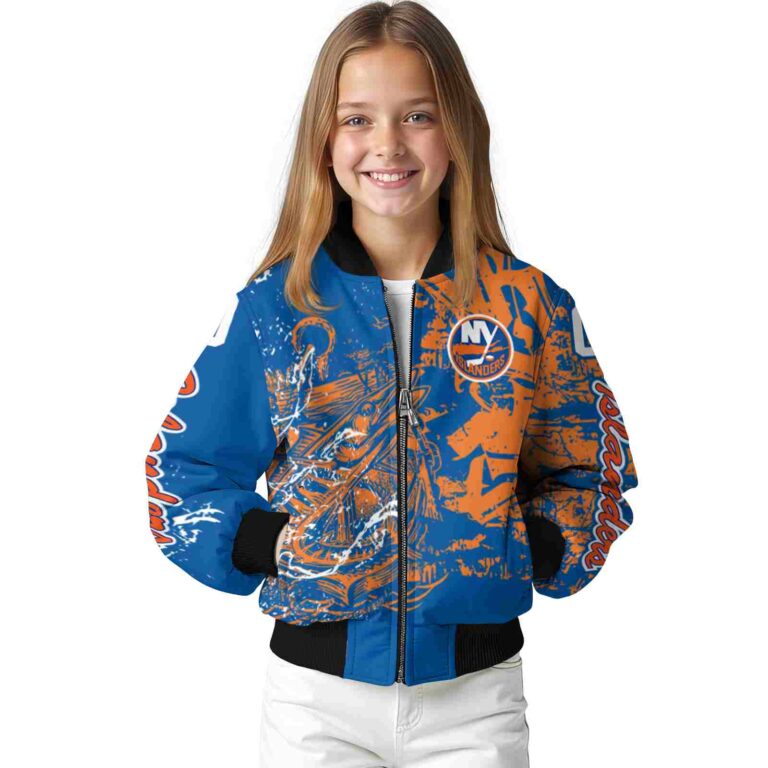 personalized new york islanders fishing art blue jacket top rated