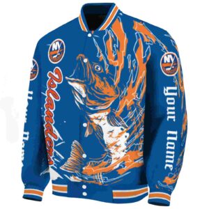 personalized new york islanders fishing passion blue white jacket best selling