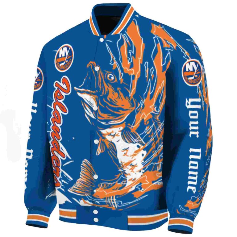 personalized new york islanders fishing passion blue white jacket best selling