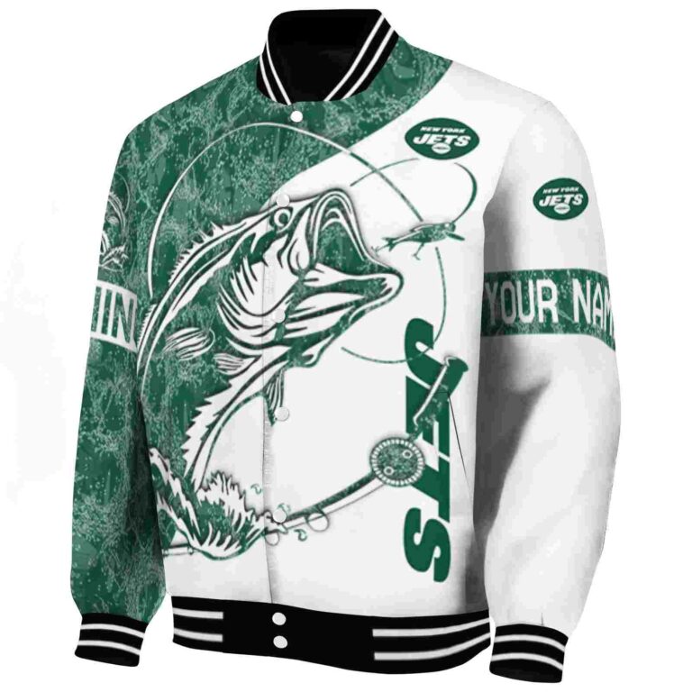 personalized new york jets fishing rod white jacket best selling