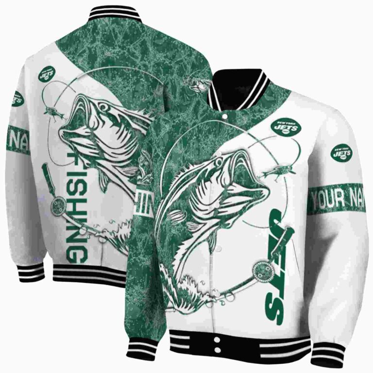 personalized new york jets fishing rod white jacket fashion forward