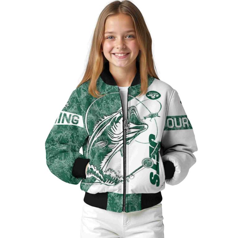 personalized new york jets fishing rod white jacket top rated