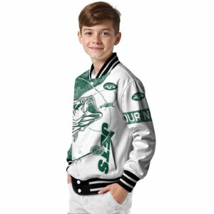 personalized new york jets fishing rod white jacket trendy
