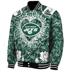 personalized new york jets heart explosion green jacket best selling