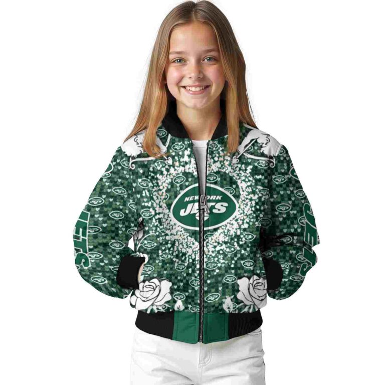 personalized new york jets heart explosion green jacket top rated