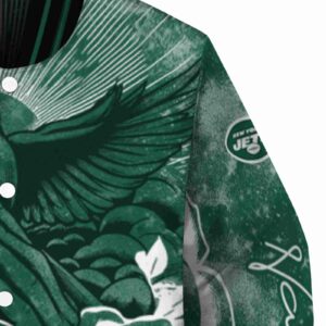 personalized new york jets praying hands green jacket premium grade