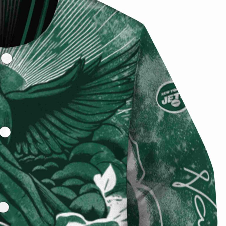 personalized new york jets praying hands green jacket premium grade