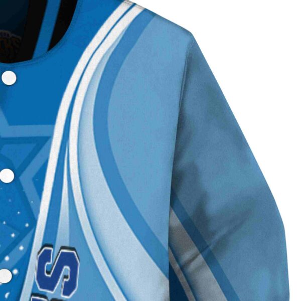 personalized new york knicks wave patterns blue jacket premium grade
