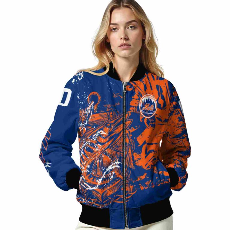 personalized new york mets fishing art blue jacket latest model