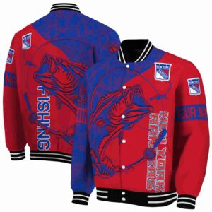 personalized new york rangers fishing rod red jacket fashion forward