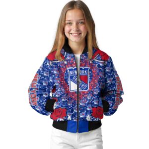 personalized new york rangers heart explosion blue jacket top rated