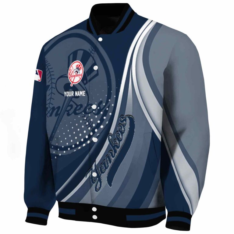 personalized new york yankees wave patterns navy jacket best selling