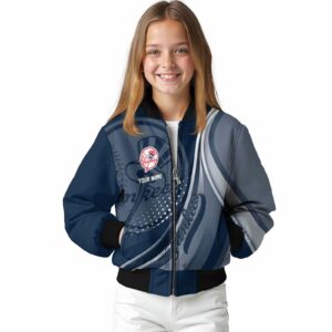 personalized new york yankees wave patterns navy jacket top rated