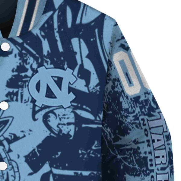 personalized north carolina tar heels fishing art light blue jacket premium grade