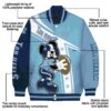 personalized north carolina tar heels mickey football light blue white jacket new arrival