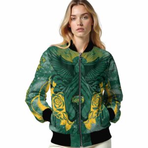 personalized north dakota state bison praying hands green jacket latest model