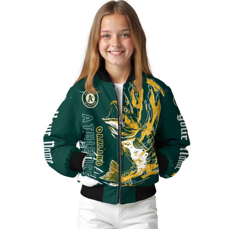 personalized oakland athletics fishing passion green white jacket top rated