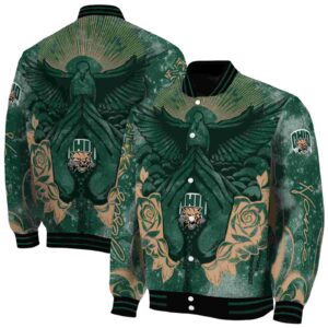 personalized ohio bobcats praying hands green jacket fashion forward
