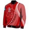 personalized ohio state buckeyes wave patterns scarlet jacket best selling