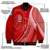 personalized ohio state buckeyes wave patterns scarlet jacket new arrival