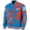 personalized oklahoma city thunder fishing art blue jacket best selling