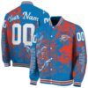 personalized oklahoma city thunder fishing art blue jacket fashion forward