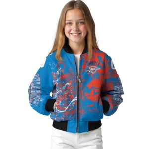 personalized oklahoma city thunder fishing art blue jacket top rated