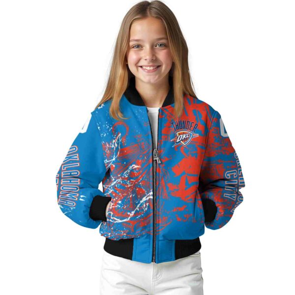 personalized oklahoma city thunder fishing art blue jacket top rated