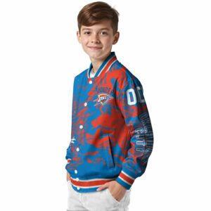 personalized oklahoma city thunder fishing art blue jacket trendy