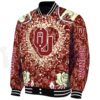 personalized oklahoma sooners heart explosion crimson jacket best selling