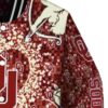 personalized oklahoma sooners heart explosion crimson jacket premium grade