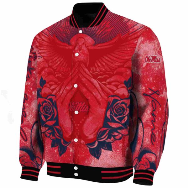 personalized ole miss rebels praying hands red jacket best selling