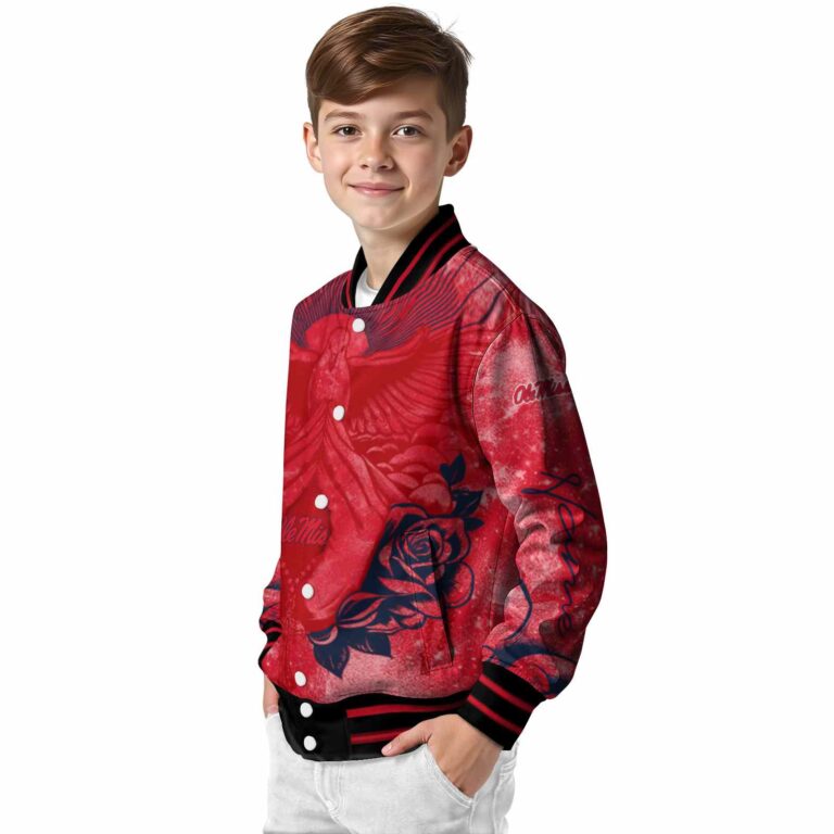 personalized ole miss rebels praying hands red jacket trendy