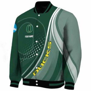 personalized oregon ducks wave patterns green jacket best selling